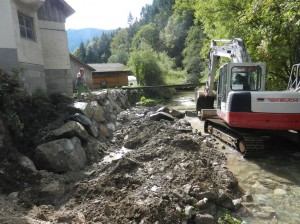 Grabarbeiten bei der Gärtnerei