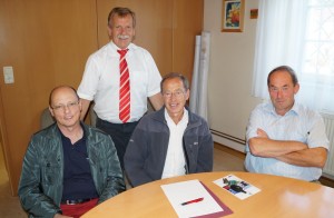 Rudi Rogl und Wolfgang Ruttner bei der Nachbesprechung bzw. Vorausplanung der Wellenklänge.