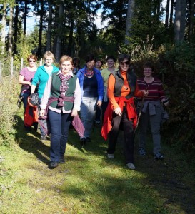 Gegenverkehr auf dem Wanderweg