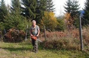 Unterwegs getroffen - Moaser bei der Waldarbeit