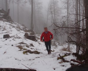 10 bis 15 cm Schnee waren bergauf ziemlich kraftraubend.