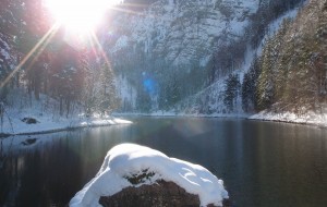 Traumhafte Winterstimmung am Mittersee