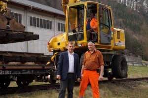 Radwegobmann auf der Bahntrasse - die Arbeiten gehen gut voran!