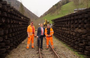 Baustellenbesuch auf dem Weg nach Waidhofen