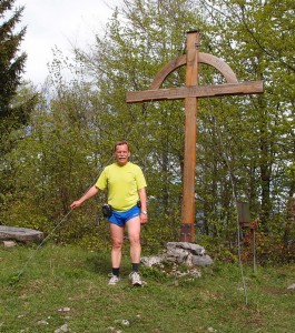 Kurze Rast auf dem Gipfel