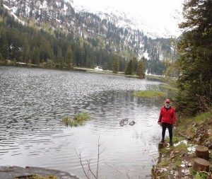 Geschafft - gleich hinter dem Obersee beginnt der Schnee