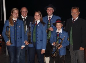 Lunzer Echobläser Leni und Vroni Schnabel sowie Bernhard und Johannes Helmel 