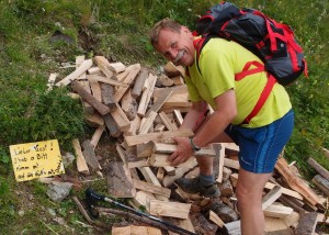 Gerne folgte ich der Aufforderung -knapp nach den Start am Präbichl-etwas Brennmaterial mitzunehmen