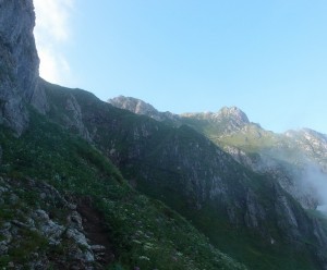 Sonne, starker Wind und Nebel wechselten im Minutentakt