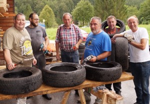 Arbeitseinsatz bei der Tischlerei mayr