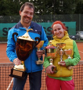 Natascha Pechhacker und Wolfgang Höllmüller - die Vereinsmeister 2014. Herzliche Gratulation!