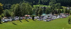 Seebadparkplatz - allerdings im Jahrhundertsommer 2013!