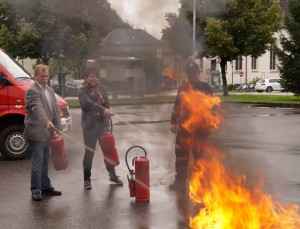 Einsatz von Nasslöschern