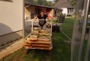 Das Aufbauteam war ziemlich gefordert!