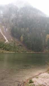 Etwas Schnee und Nebel auf dem Höhenstein