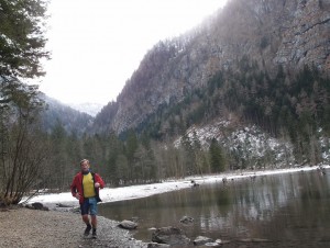 Ab dem Mittersee beginnt schön langsam der Schnee