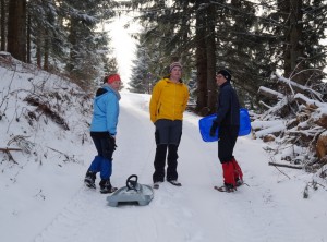 Aufstieg zum Gipfel auf dem Panoramaweg