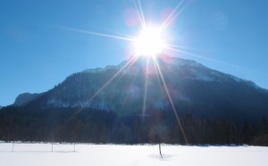 Mittagssonne über dem Hetzkogel