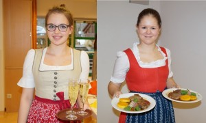 Aperitif und Hauptspeise freundlich serviert!