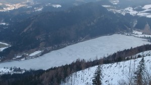 Der See mit interessanten Mustern