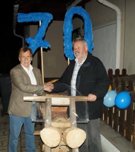 Lieber Franz, ich wünsche dir alles gute zum 70er und danke dir für die gute Nachbarschaft!