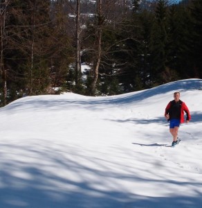 Geschlossene Schneedecke beim Obersee