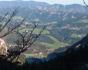 Blick aus dem Lechnergraben auf Lunz