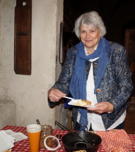 In der Rauchkuchl verorgte uns Maria mit Sterz - vielen Dank.