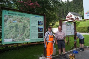 Der Obmann ist natürlich bei der Montage dabei!