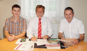 Gemeinderatsnachbesprechung mit vize Sepp Schachner und "Pressereferenten" Gerald Lechner