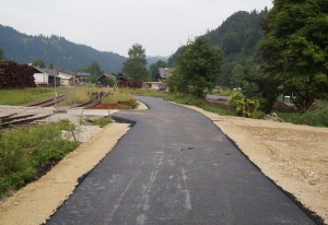 Knapp vor dem Lunzer Bahnhof